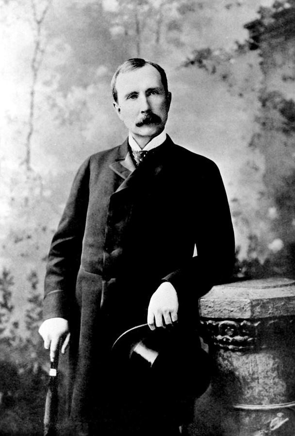 John D. Rockefeller, Sr., half-length portrait, seated, 1918