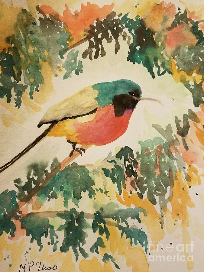 Rockefellers Sunbird Painting by Maria Urso