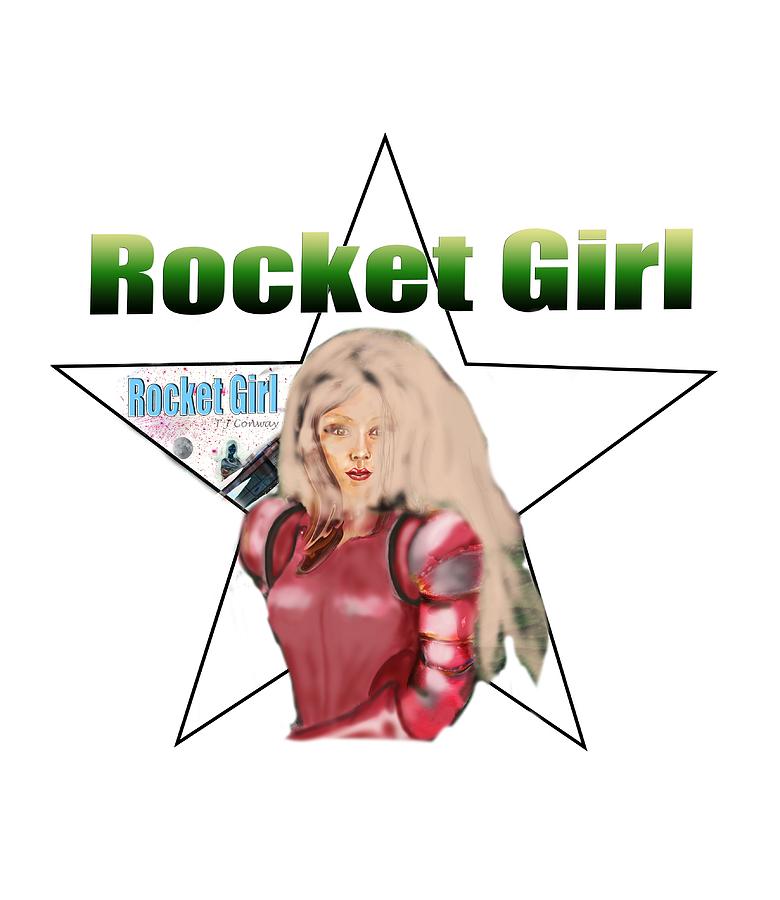 Rocket Girl Painting by Tom Conway