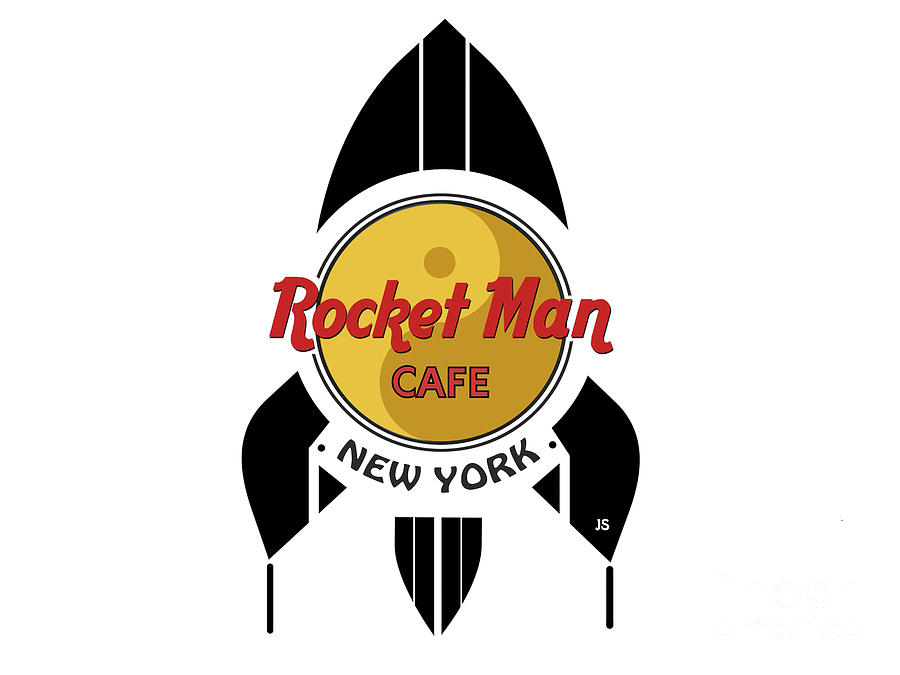Rocket Man Cafe New York Digital Art by Joseph J Stevens