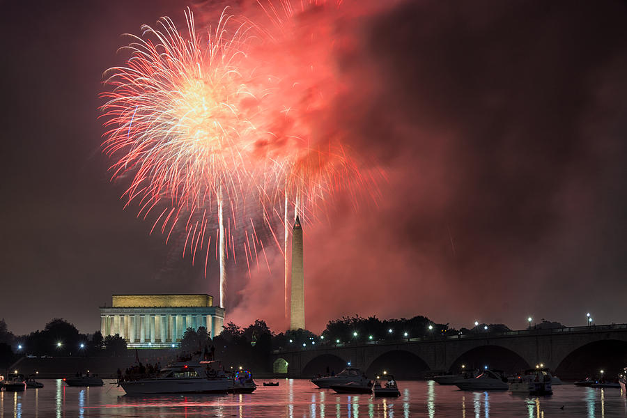 Rockets Red Glare Photograph by Robert Fawcett - Fine Art America