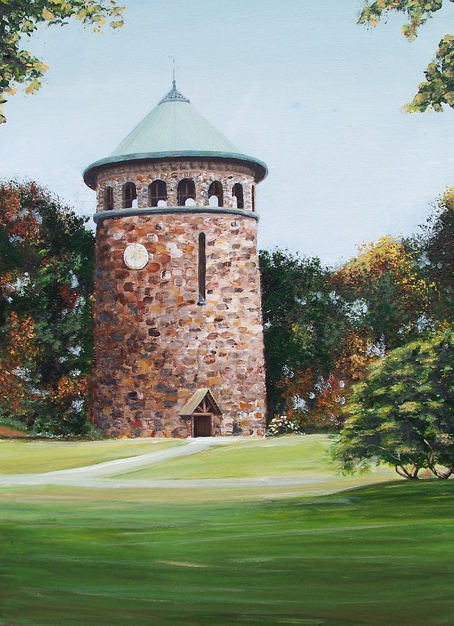Landscape Painting - Rockford Tower by Ronald Lightcap