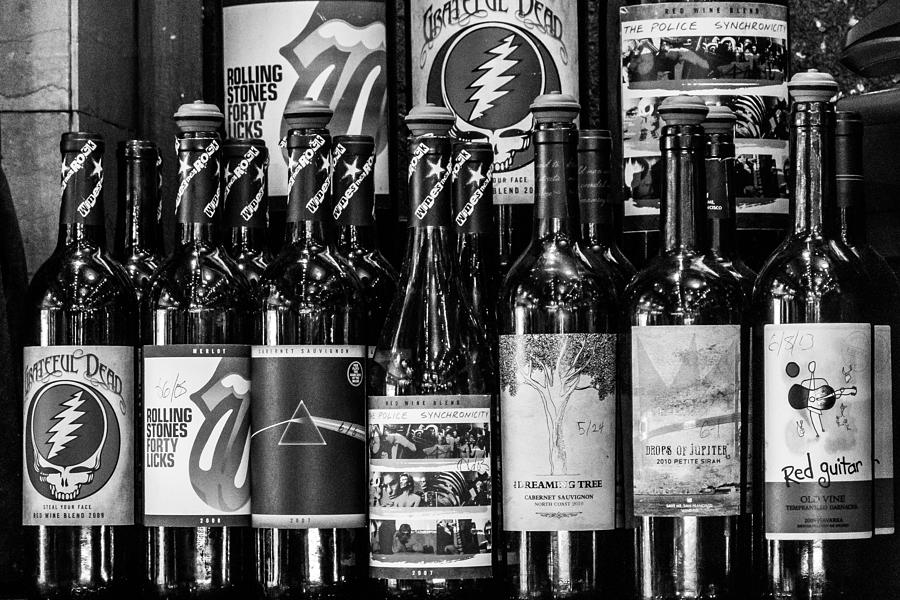 The Rolling Stones Photograph - Rockin Wine Selection by SR Green