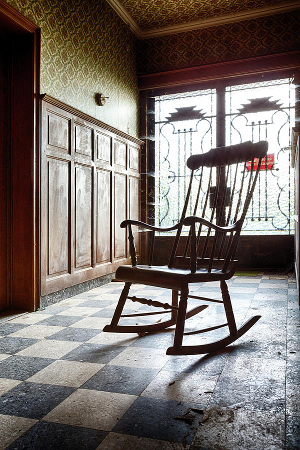 Rocking Chair - Abandoned House Photograph by Dirk Ercken