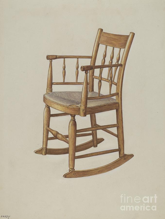 Rocking Chair Drawing by Dorothy Handy Fine Art America