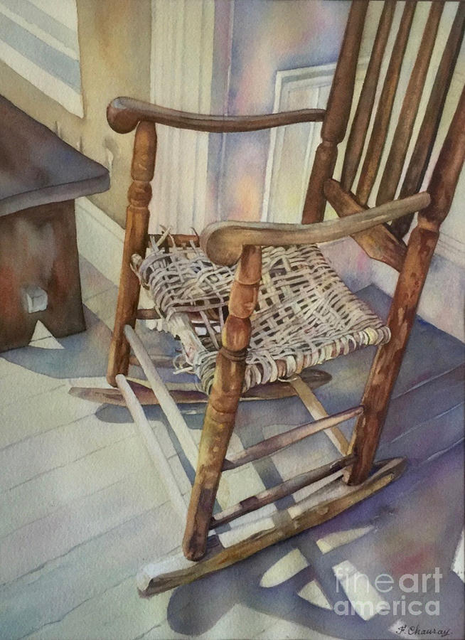 Rocking Chair Painting by Francoise Chauray