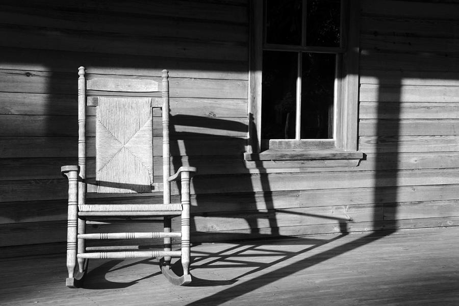 Black And White Photograph - Rocking chair work A by David Lee Thompson