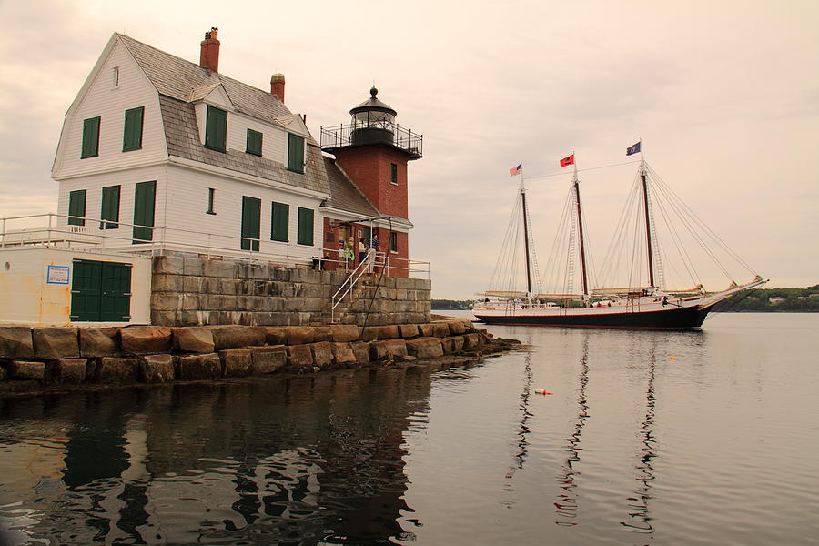 Rockland Breakwater Lighthouse Photograph by Doug Mills