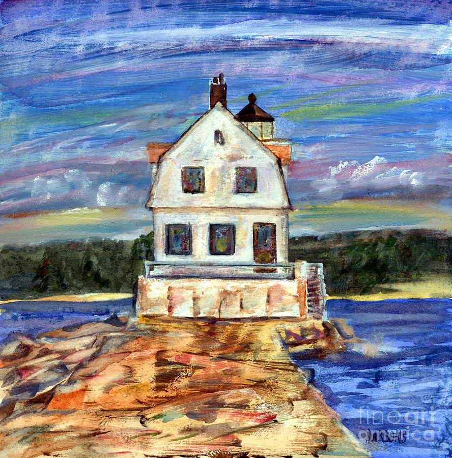 Rockland Light Painting by Pamela Parsons