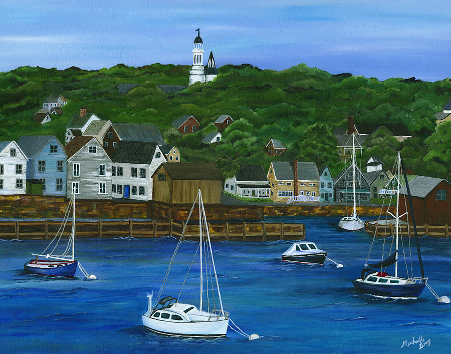 Rockport Dawning Painting by Michelle Joseph-Long
