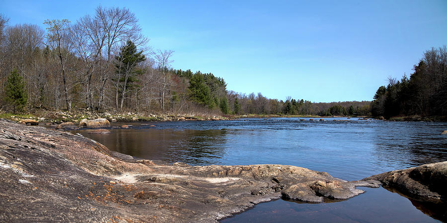 Rocks Across the Moose River Photograph by David Patterson