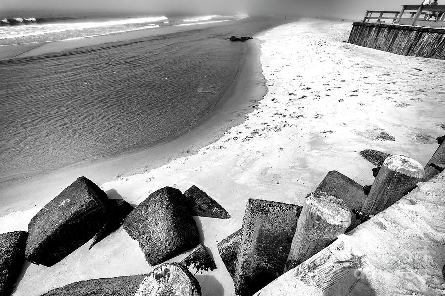 Rocks Along the Beach at Long Beach Island Photograph by John Rizzuto