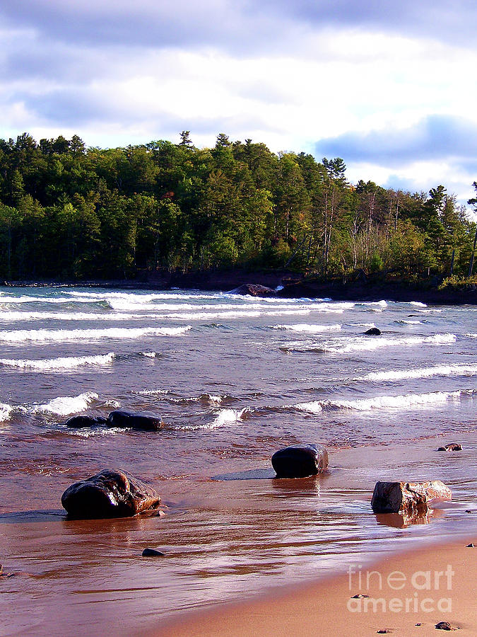 Rocks Along The Shore Photograph by Phil Perkins