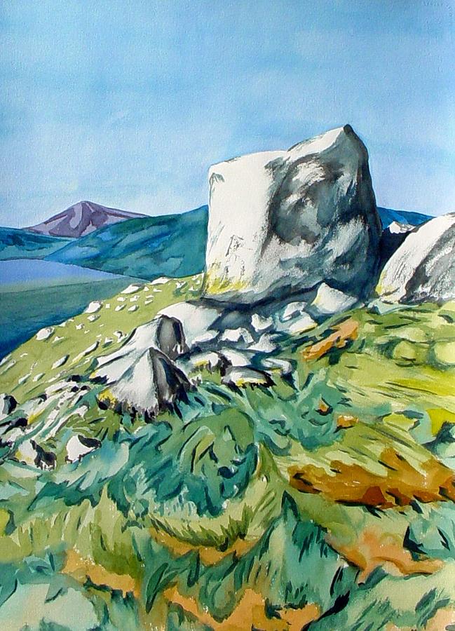 Mountain Painting - Rocks Among Us by Patricia Bigelow