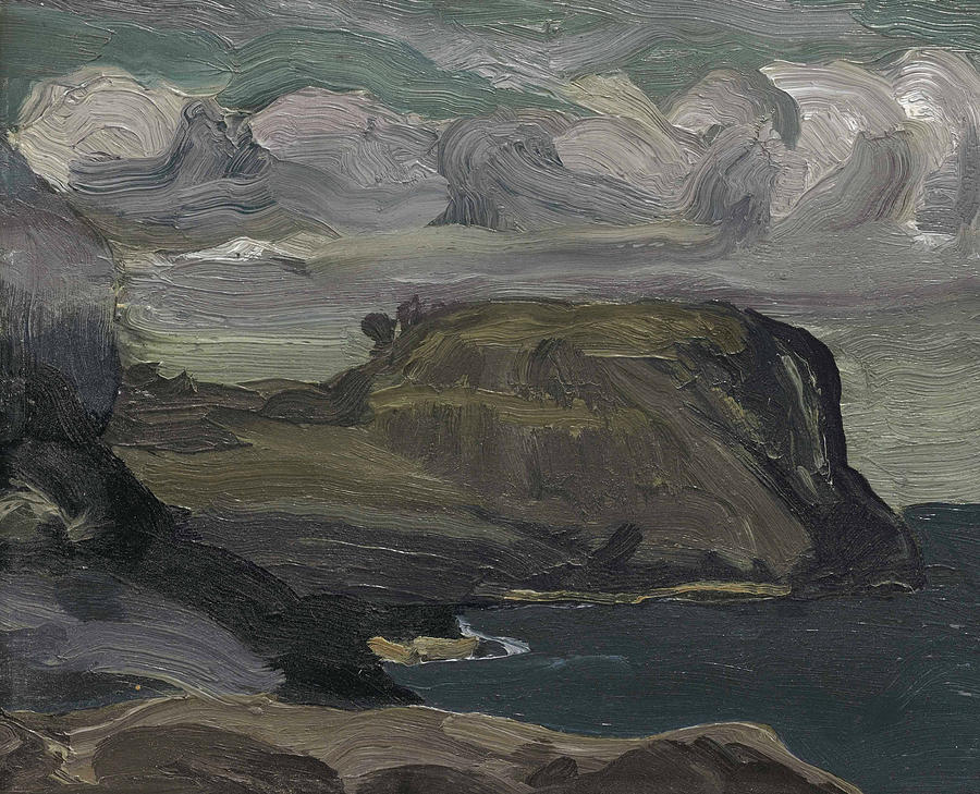 Rocks and Coast Painting by George Bellows