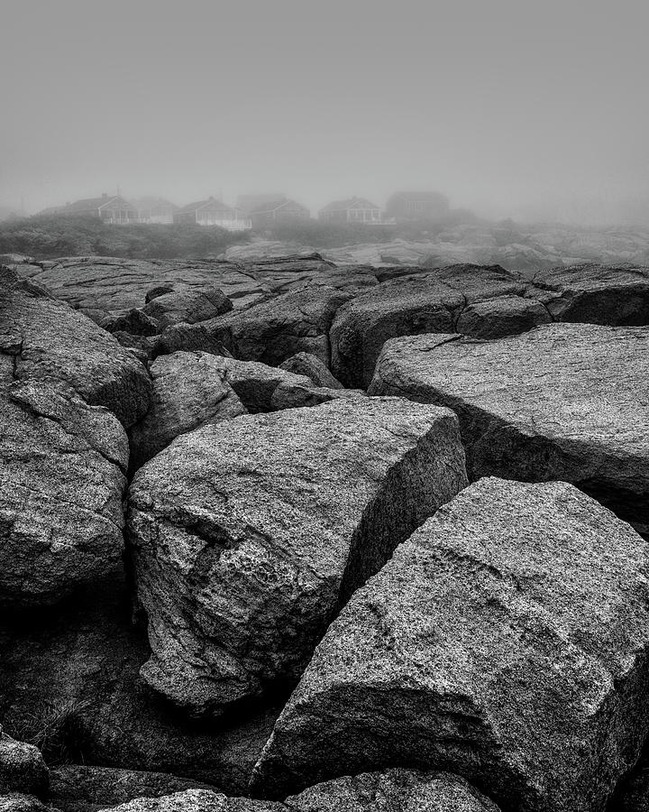 Rocks and Fog Photograph by Joseph Smith