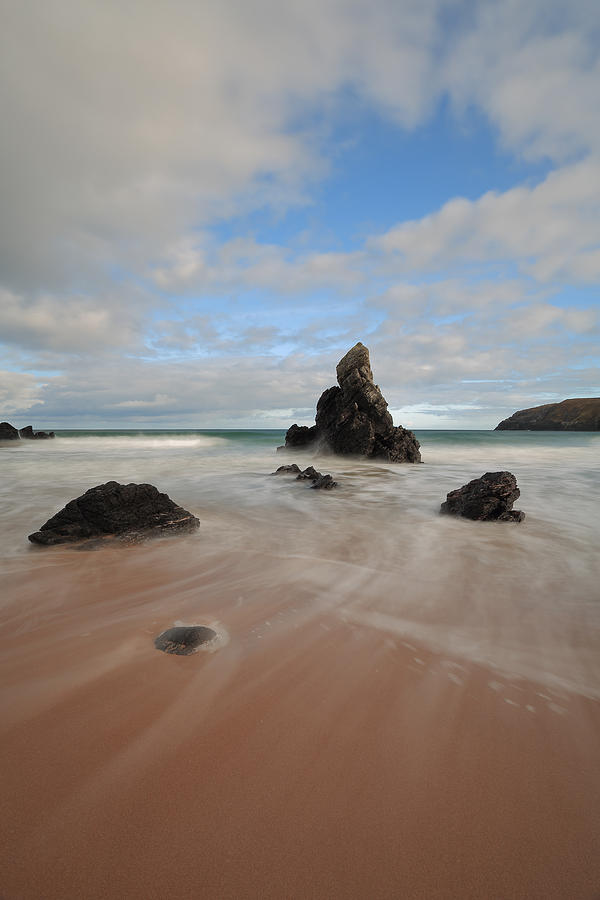 Rocks and Sand on Sango Bay Photograph by Maria Gaellman