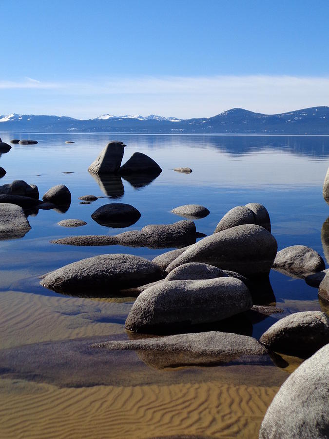 Rocks and Sand Ripples at Lake Tahoe Photograph by Kristina Lammers