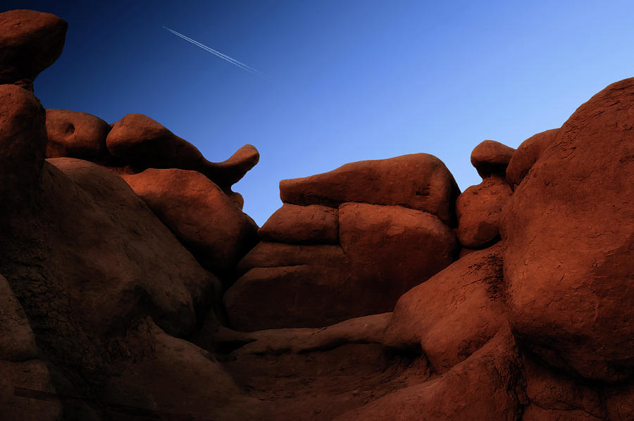 Rocks and Sky at Goblin Valley  Utah Photograph by Gary Warnimont
