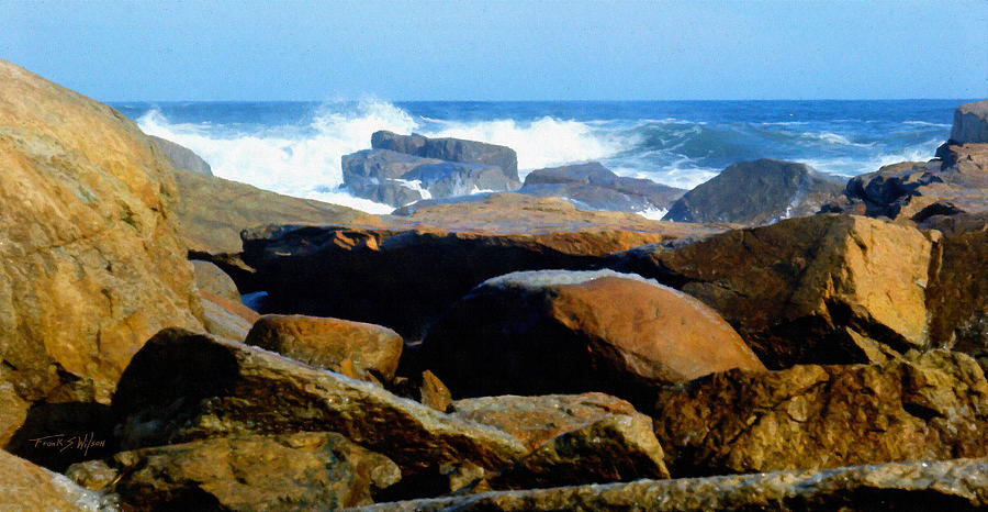 Rocks And Surf Photograph by Frank Wilson