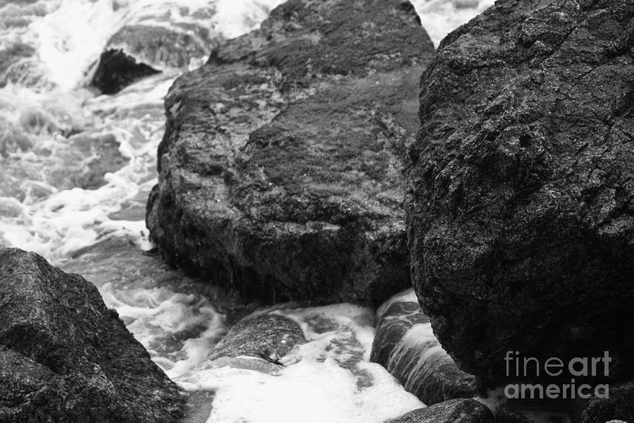 Seascape Photograph - Rocks And The Ocean  by Chris Berry