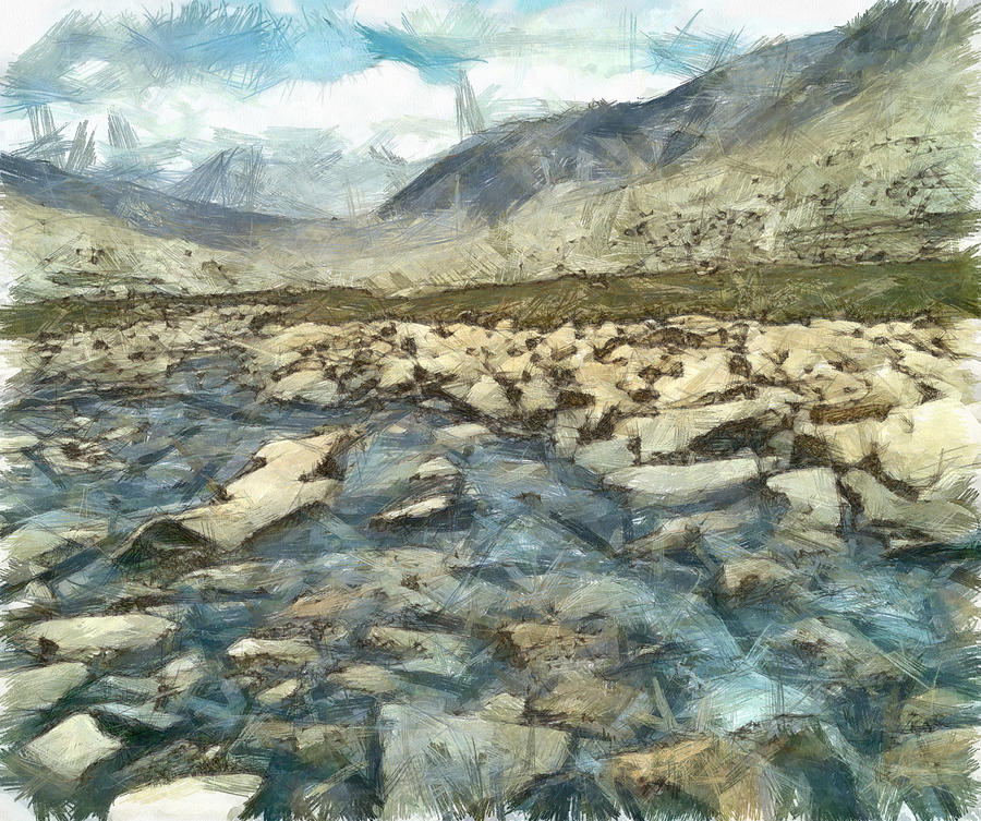 Rocks and water of a mountain stream Photograph by Ashish Agarwal