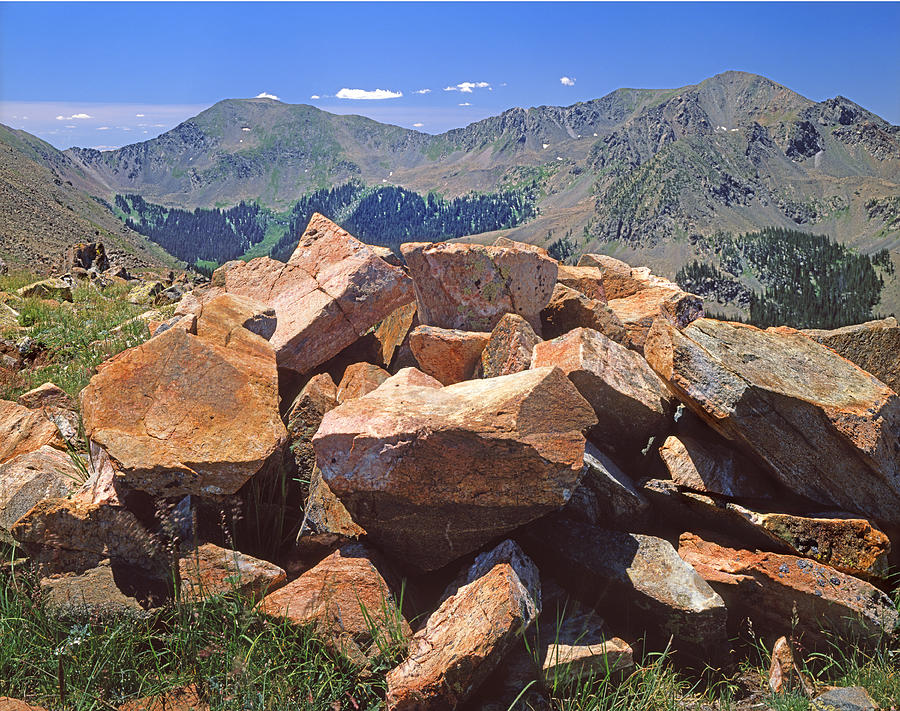 214258-Rocks and Wheeler Peak  Photograph by Ed  Cooper Photography