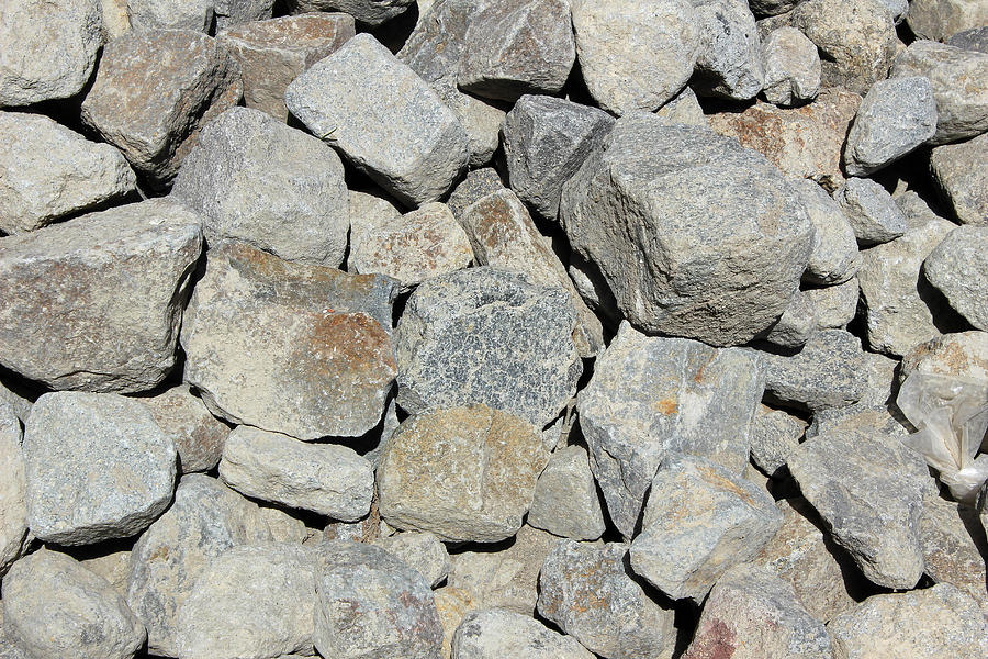 Rocks at a Construction Site Photograph by Robert Hamm - Fine Art America