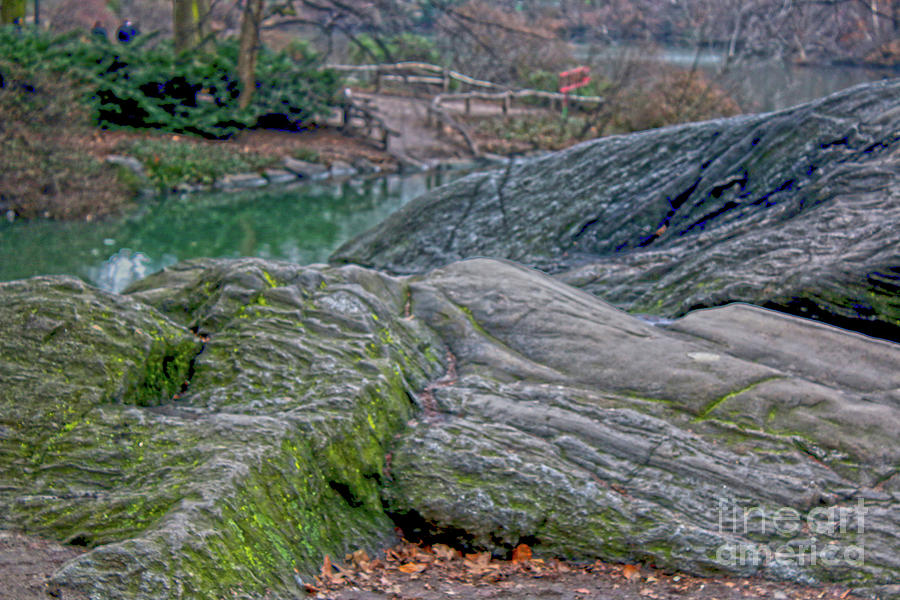 Rocks at Central Park Photograph by Sandy Moulder
