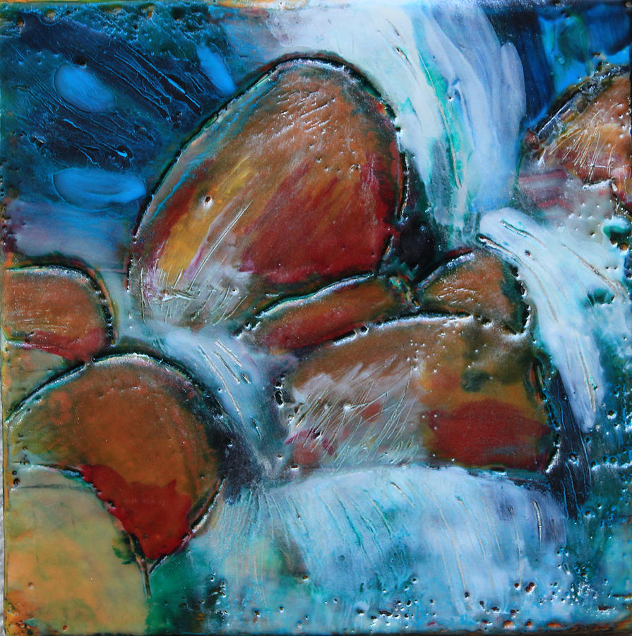 Rocks at Little Su Painting by Annekathrin Hansen