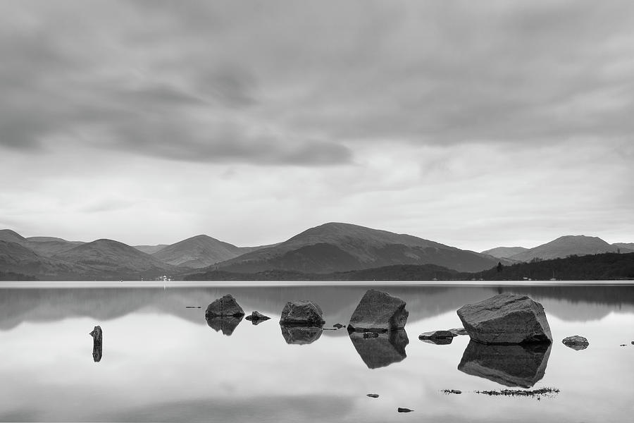 Rocks at Loch Lomond Photograph by Veli Bariskan