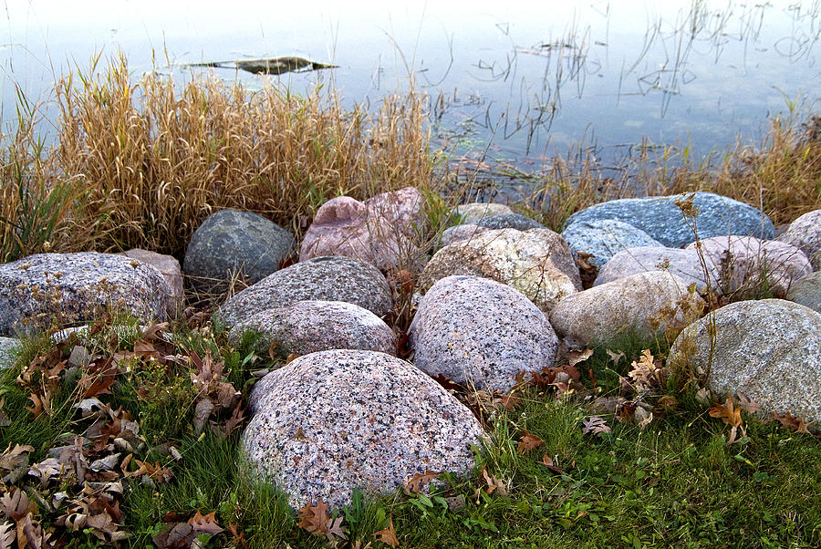Rocks by the Lake Photograph by Thomas Firak