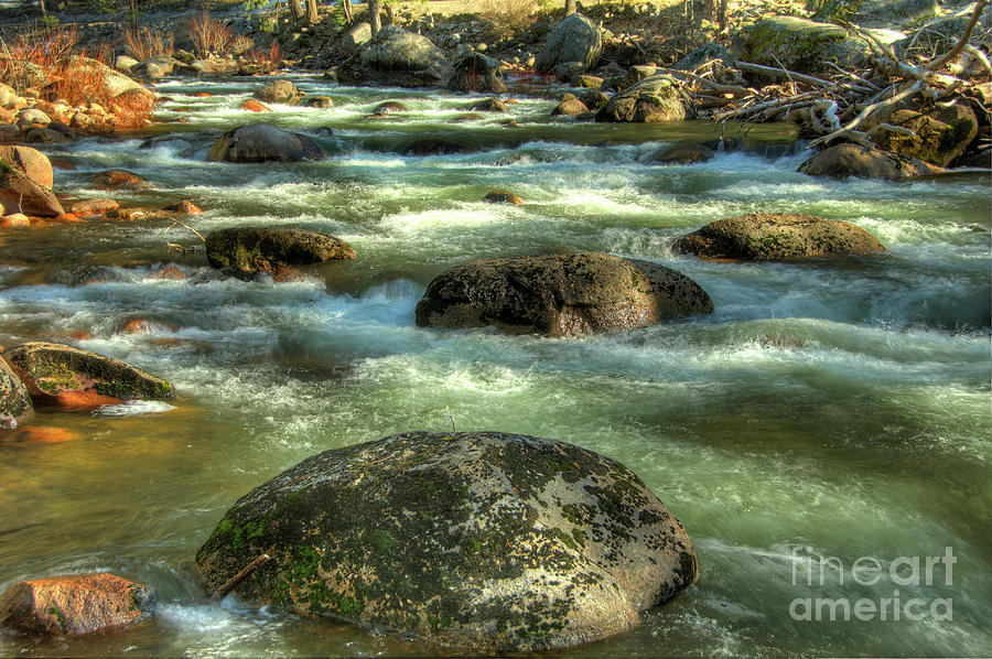 Rocks in a River Photograph by Marc Bittan
