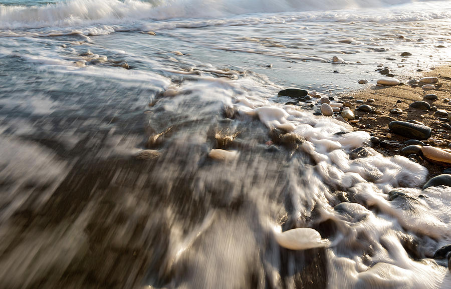 Rocks in soft milky sea water Photograph by Michalakis Ppalis