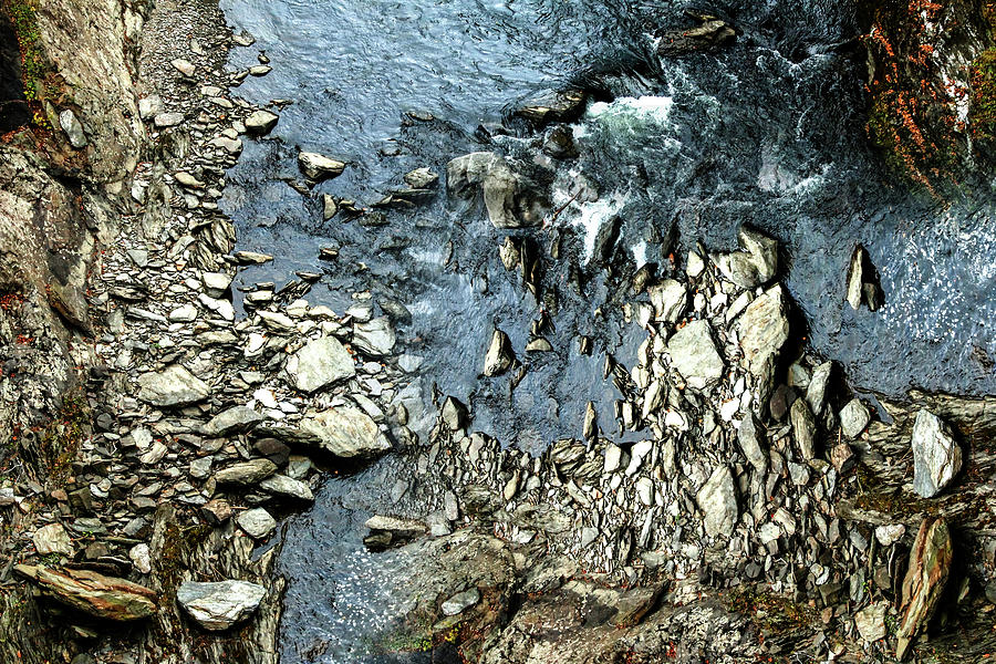 Rocks Digital Art - Rocks in the River by William Bader