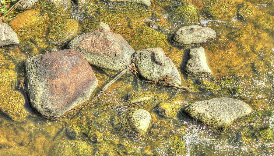 Rocks in Water Photograph by Jim Sauchyn