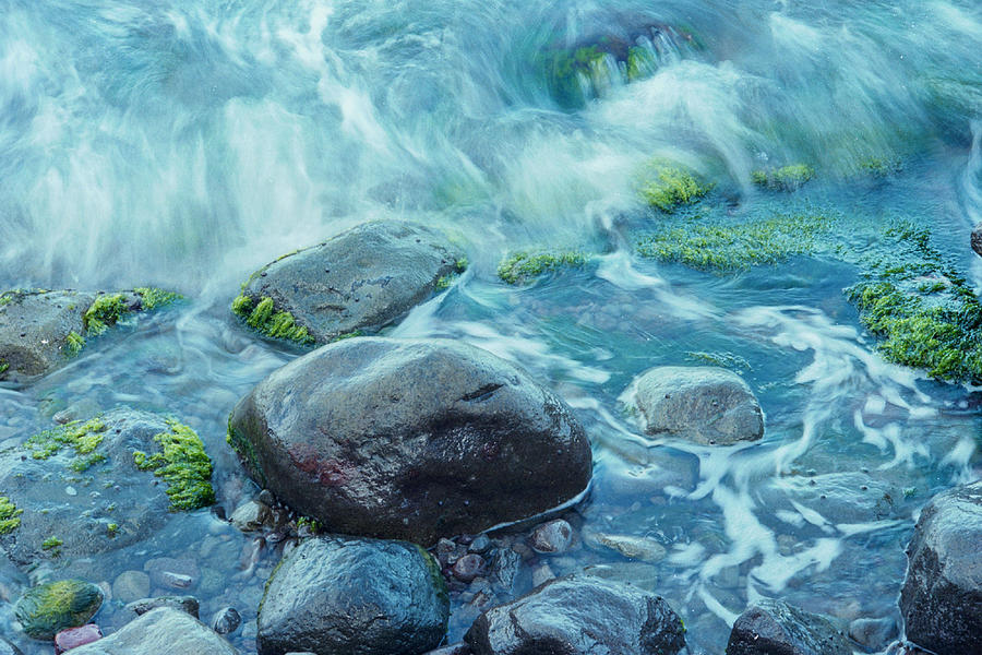 Water Photograph - Rocks in Water by Richard Nickson Water Photograph - Rocks in Water by Richard Nickson