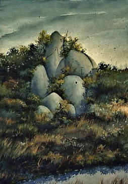Rocks Painting by Michael Ryan - Fine Art America