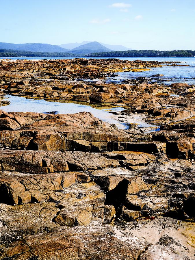 Rocks of Fishers Point, Tasmania Photograph by Lexa Harpell