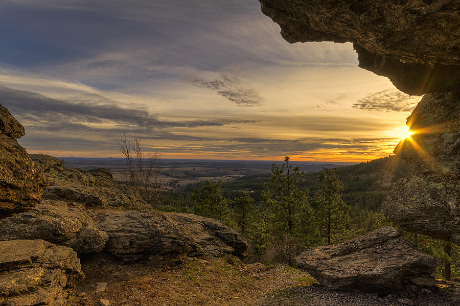 Sunset Photograph - Rocks of Sharon Vista by Mark Kiver
