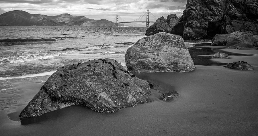 Rocks on China Beach Photograph by Judith Barath