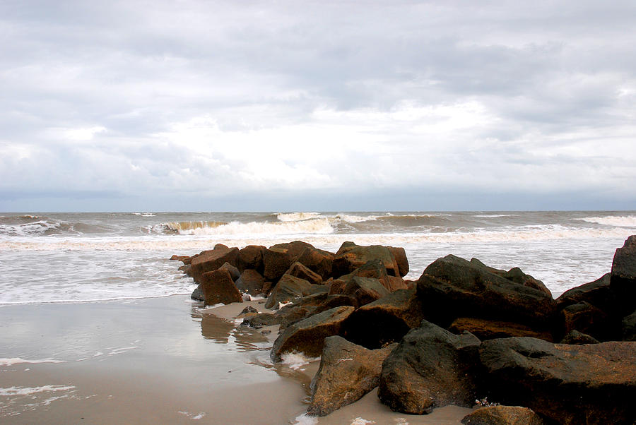 Beach Photograph - Rocks on the Beach by Susanne Van Hulst