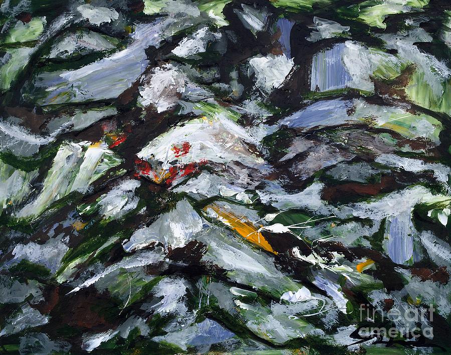 ROCKS on The Mountain Painting by Lidija Ivanek - SiLa
