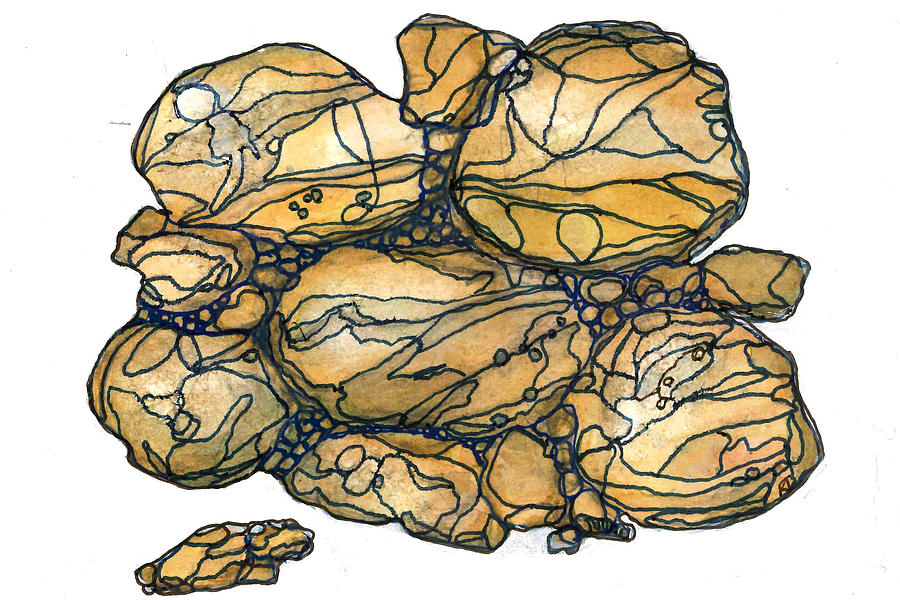 Rock Painting - Rocks on the Path by Katie Ree Rock Painting - Rocks on the Path by Katie Ree