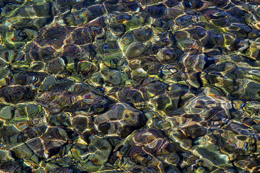Abstract Photograph - Rocks Under Water - Piran Slovenia by Stuart Litoff