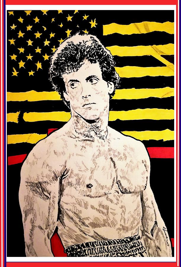 Rocky Balboa Drawing by Cormac Lane Fine Art America