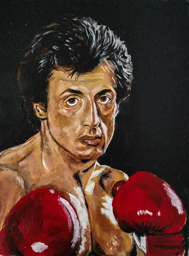 Rocky Balboa Painting by Joel Tesch