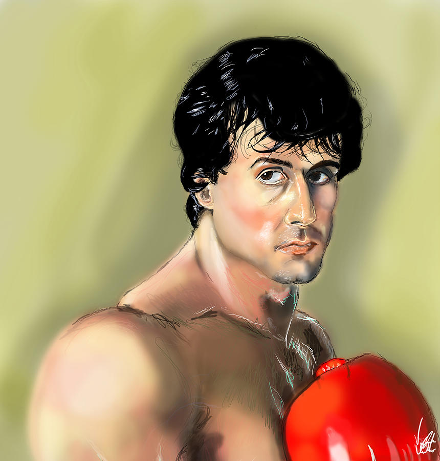 Rocky Balboa Drawing by Vinny John Usuriello