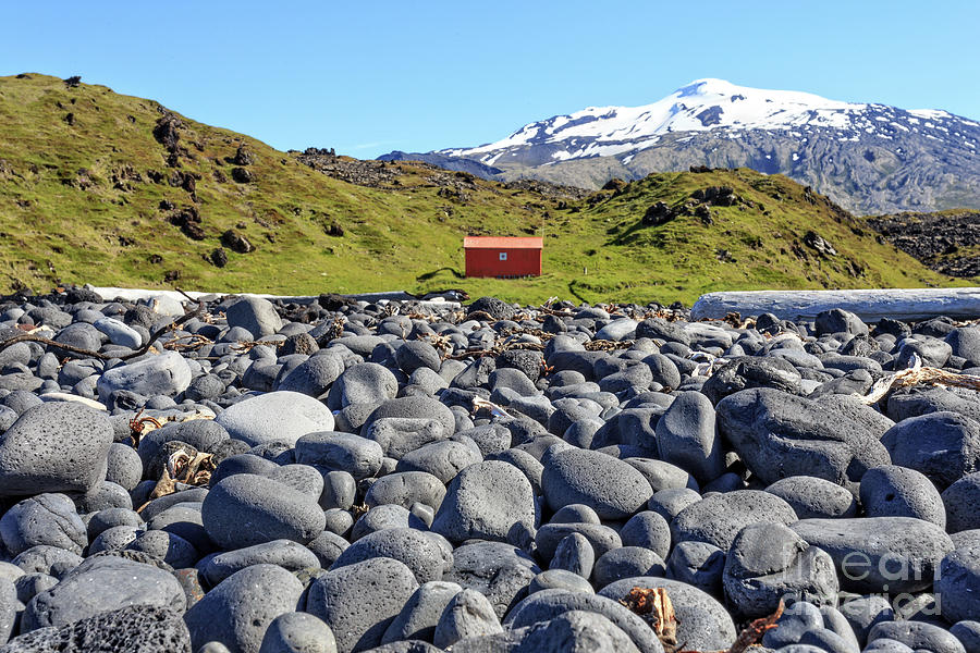 Landscape Photograph - Rocky Beach Iceland by Edward Fielding
