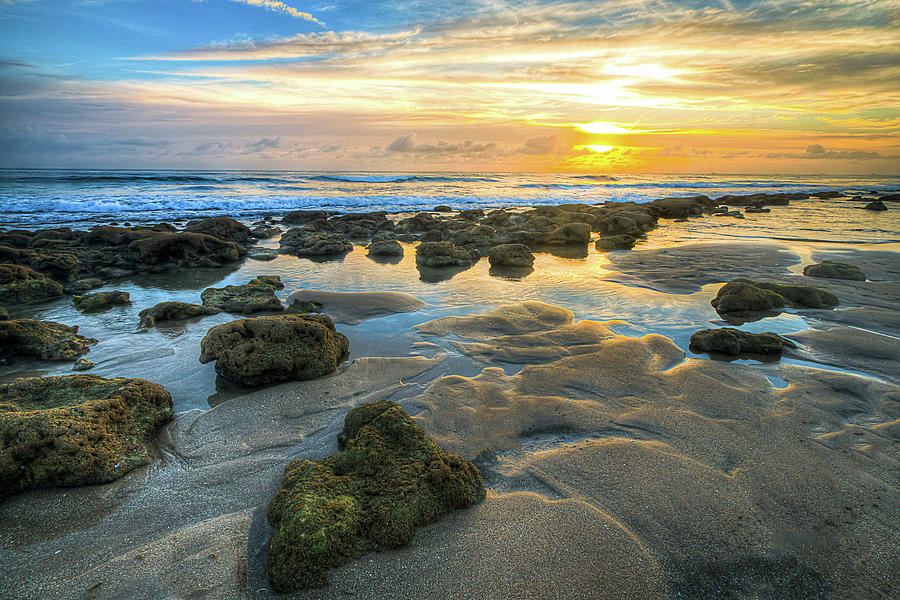 Rocky Beach Sunrise Photograph by R Scott Duncan